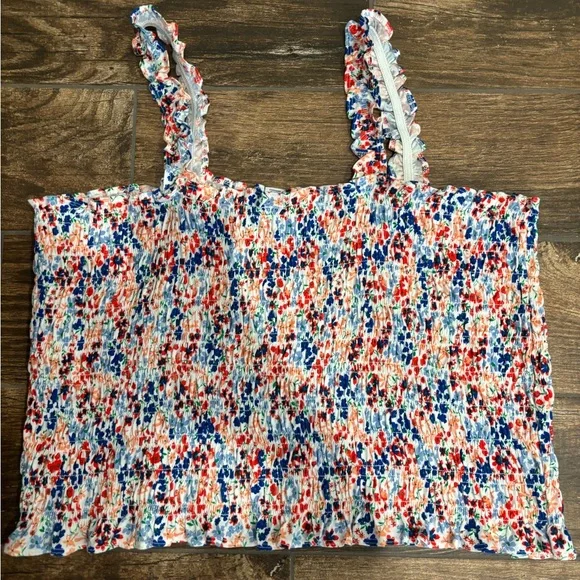 Old Navy Multicolor Smocked Tank Top - Picture 3 of 3
